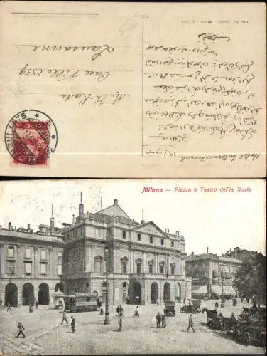 706382 Milano Mailand Piazza e Teatro della Scala Theater