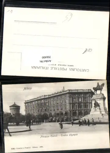 706400 Milano Mailand Piazza Cairoli Teatro Olympia 1905