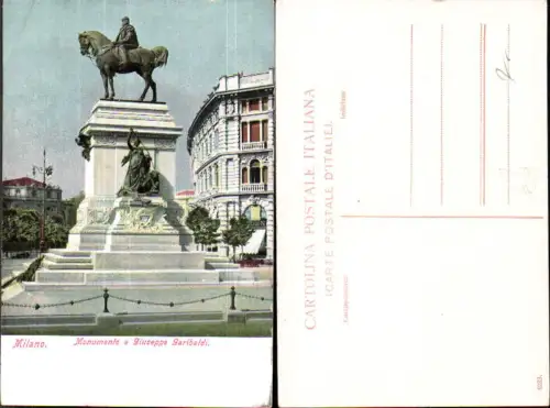 706411 Milano Mailand Monumento Giuseppe Garibaldi