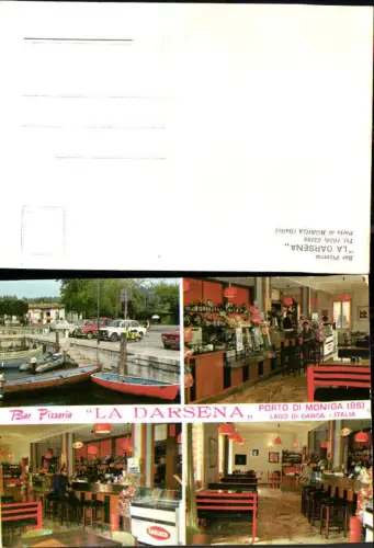 706413 Lago di Garda Gardasee Porto di Moniga Bar La Darsena