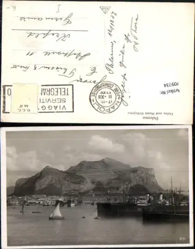 709734 Sicily Palermo Hafen Monte Pellegrino