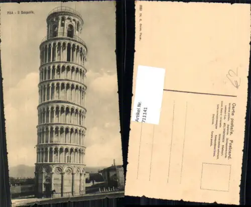 711141 Italy Pisa Il Campanile Schiefer Turm
