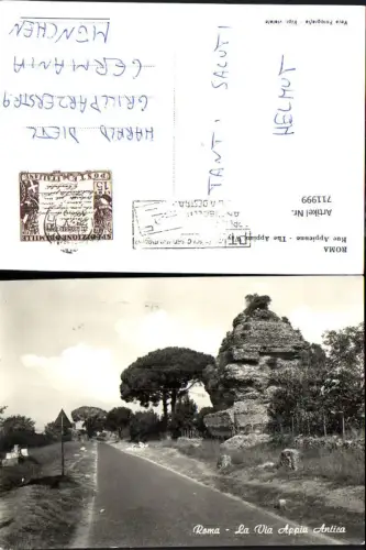 711999 Foto AK Roma Rom La Via Appia Antica Straße Italy