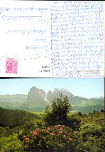 712008 Dolomiten Dolomiti Seiser Alm geg. d. Langkofel Alpe di Siusi verso il Sassolungo Seis am Schlern Italy