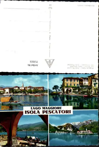 712023 Mehrbild AK Lago Maggiore Isola Pescatori Langensee Italy