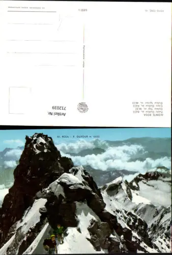 712039 Monte Rosa Punta Dufour Dufour Spitze Bergsteigen Pecetto Italy