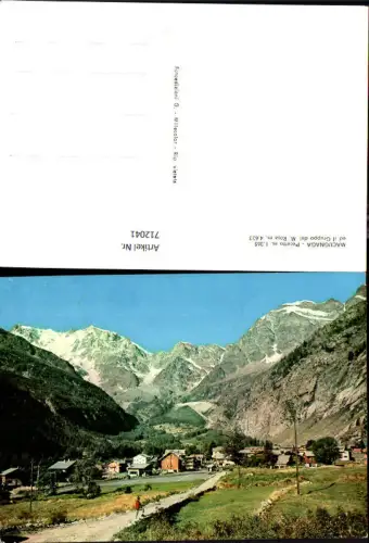 712041 Macugnaga Pecetto ed il Gruppo del Monte Rosa Italy