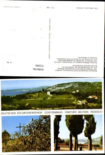 712049 Mehrbild AK Deutscher Soldatenfriedhof Costermano Cimitero Militare Tedesco Italy