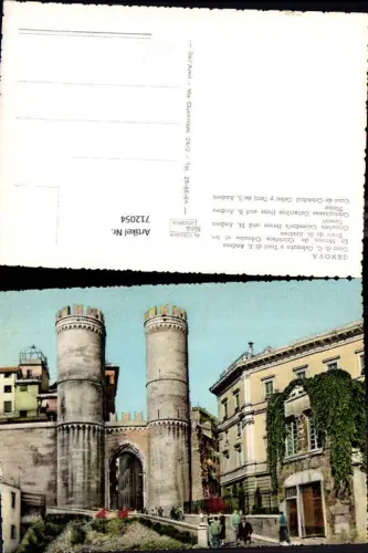 712054 Genova Genua Casa di C. Colombo e Torri di S. Andrea Italy