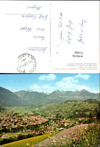 712068 Bressanone con lo sguardo verso Nord in fondo il Gran Pilastro Brixen Blick Nordkette Hochfeiler Italy