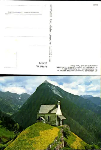 712073 St Leonhard Passeiertal Gleiten Kirchl Jaufenpaßstraße S. Leonardo Val Passiria Chiesetta Gleiten Italy