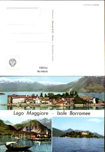 712083 Mehrbild AK Lago Maggiore Isole Borromee Boot Italy