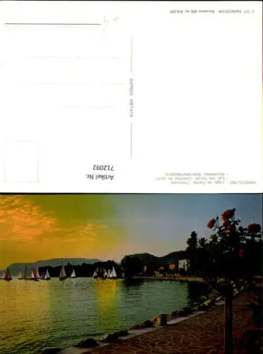 712092 Bardolino Lago di Garda Tramonto Lac de Garda Courcher du soleil Italy