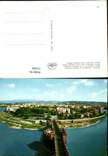 712094 Verona Panorama dal Castello Scaligero Verone Panorama vom Scaligero Schloss Italy