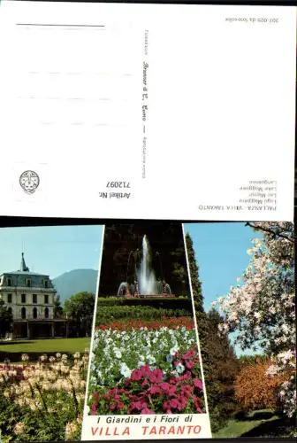 712097 Mehrbild AK Pallanza Villa Taranto Lago Maggiore Langensee Springbrunnen Park Italy