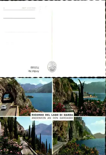 712100 Mehrbild AK Ricordo del Lago di Garda Gardasee Schiff Italy