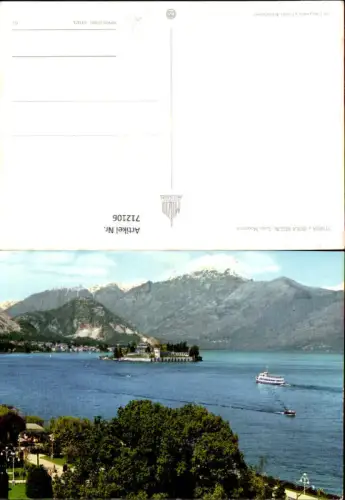 712106 Stresa e Isola Bella Lago Maggiore Schiff Boot Italy