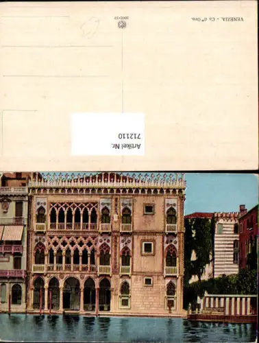 712110 Venezia Venedig Ca d Oro Goldenes Haus Italy