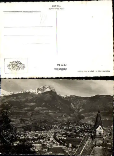 712114 Foto AK Meran geg. den Ifinger Italy