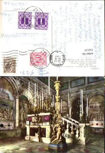 712117 Padova Padua Basilica di S. Antonio Cappella e altare del Santo Kirche Altar Italy