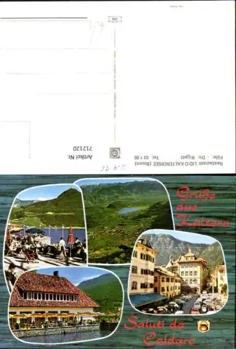 712120 Mehrbild AK Kaltern Caldaro b. Bozen Italy