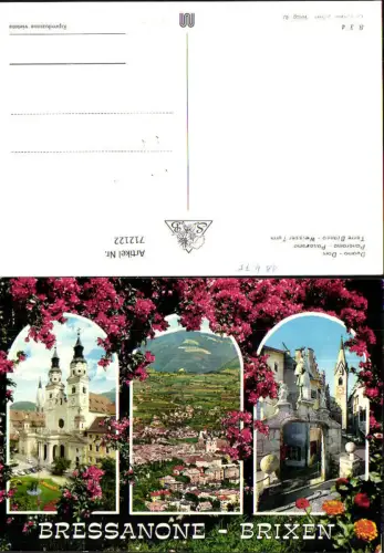 712122 Mehrbild AK Bressanone Brixen Duomo Dom Torre Bianca Weisser Turm Italy