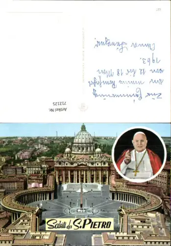 712125 Mehrbild AK Saluti da S. Pietro Vaticano Vatican Rom Roma Papst Italy