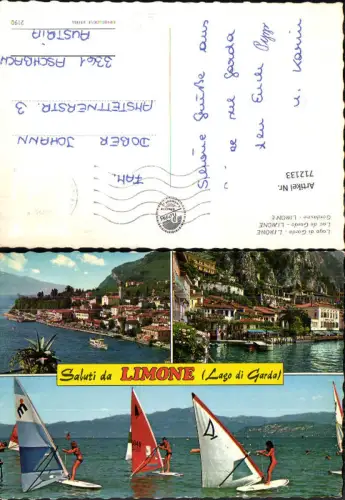 712133 Mehrbild AK Saluti da Limone Lago di Garda Windsurfen Italy