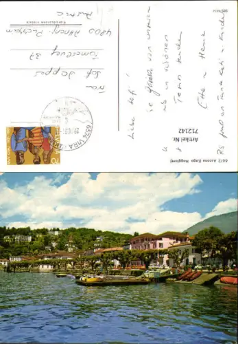 712142 Ascona Lago Maggiore Küste Boote Italy
