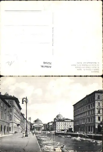 712146 Trieste Triest Canale e Chiesa S. Marco S. Mark Kanal u. Kirche Italy