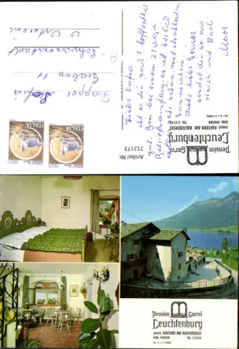 712173 Mehrbild AK Kaltern a. Kalterersee Pfatten Pension Garni Leuchtenburg Italy