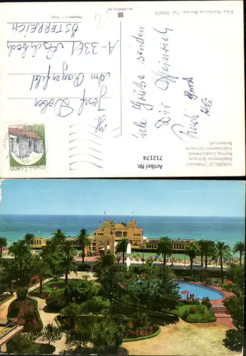 712174 Mondello Palermo Stabilimento Balneare Badeanstalt Italy