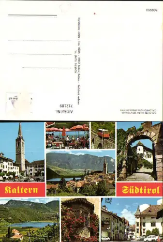 712189 Mehrbild AK Kaltern a. d. Weinstraße Caldaro sulla strada del vino Italy