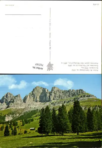 712197 Passo di Costalunga Karerpass Panorama geg. Rosengarten Welschnofen Italy