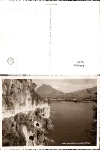 712201 Foto AK Gardesana Occidentale Küste Küstenstraße Italy