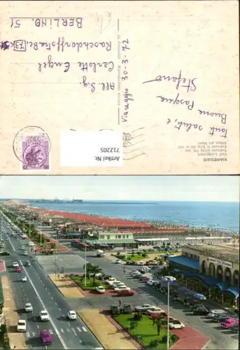 712205 Viareggio Viali Lungomare Alleen am Meer Italy