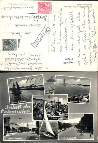 712210 Mehrbild AK Saluti da Cesenatico Ritorno dalla pesca Porto Canale Colonia Veronese Italy