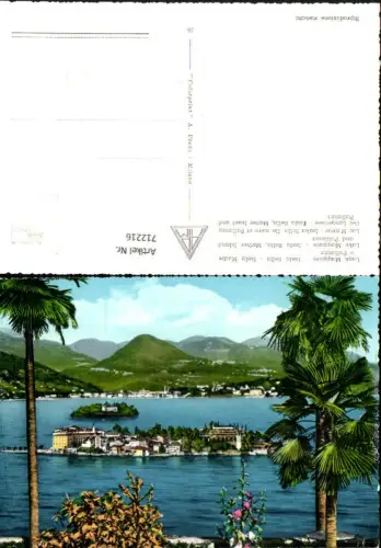 712216 Lago Maggiore Isola Bella Isola Madre e Pallanza Italy