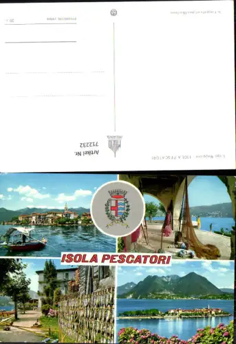 712232 Mehrbild AK Lago Maggiore Isola Pescatori Italy