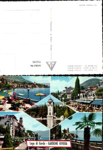 712235 Mehrbild AK Lago di Garda Gardone Riviera Gardasee Italy