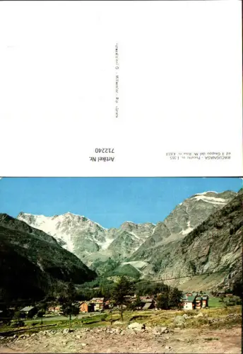 712240 Macugnaga Pecetto ed il Gruppo del Monte Rosa Italy