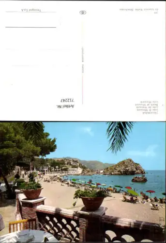 712247 Taormina Lido di Mazzaro Strand Italy