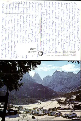 712271 Dolomiti Val Pusteria Moso verso Cima Dodici Pustertal Zwölferkogel im Winter Italy