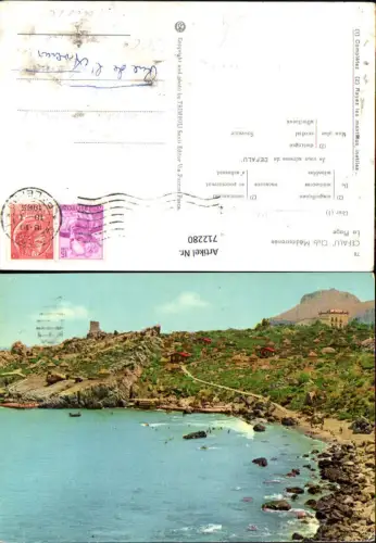 712280 Cefalu Club Mediterranee La Plage Küste Strand Italy