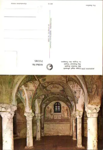 712285 Aquileia Cripta degli affreschi Fresken Krypte Italy