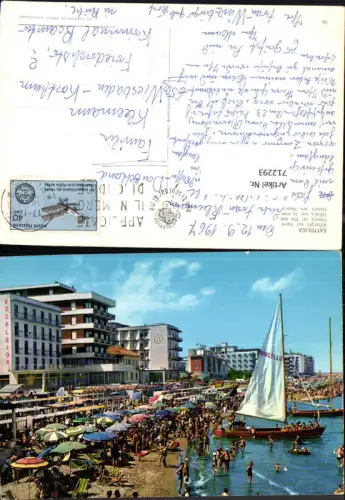 712293 Cattolica Alberghi sul mare Hotels am Meer Strand Strandleben Boot Italy