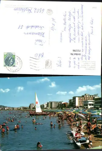 712296 Cattolica Spiaggia e Alberghi Strand u. Hotels Strandleben Italy