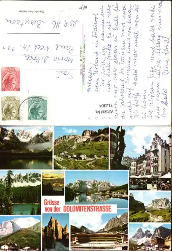 712304 Mehrbild AK Dolomitenstrasse Südtirol Italy
