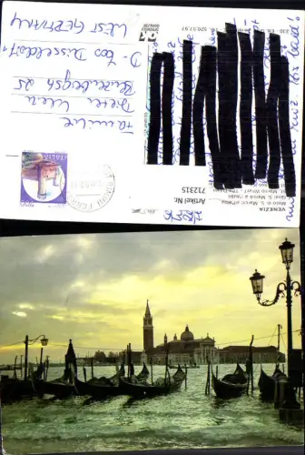 712315 Venezia Venedig Molo di S. Marco all alba Markus Kai Gondeln Italy