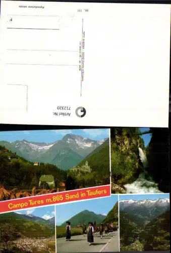 712320 Mehrbild AK Campo Tures Sand in Taufers Tracht Musikkapelle Italy